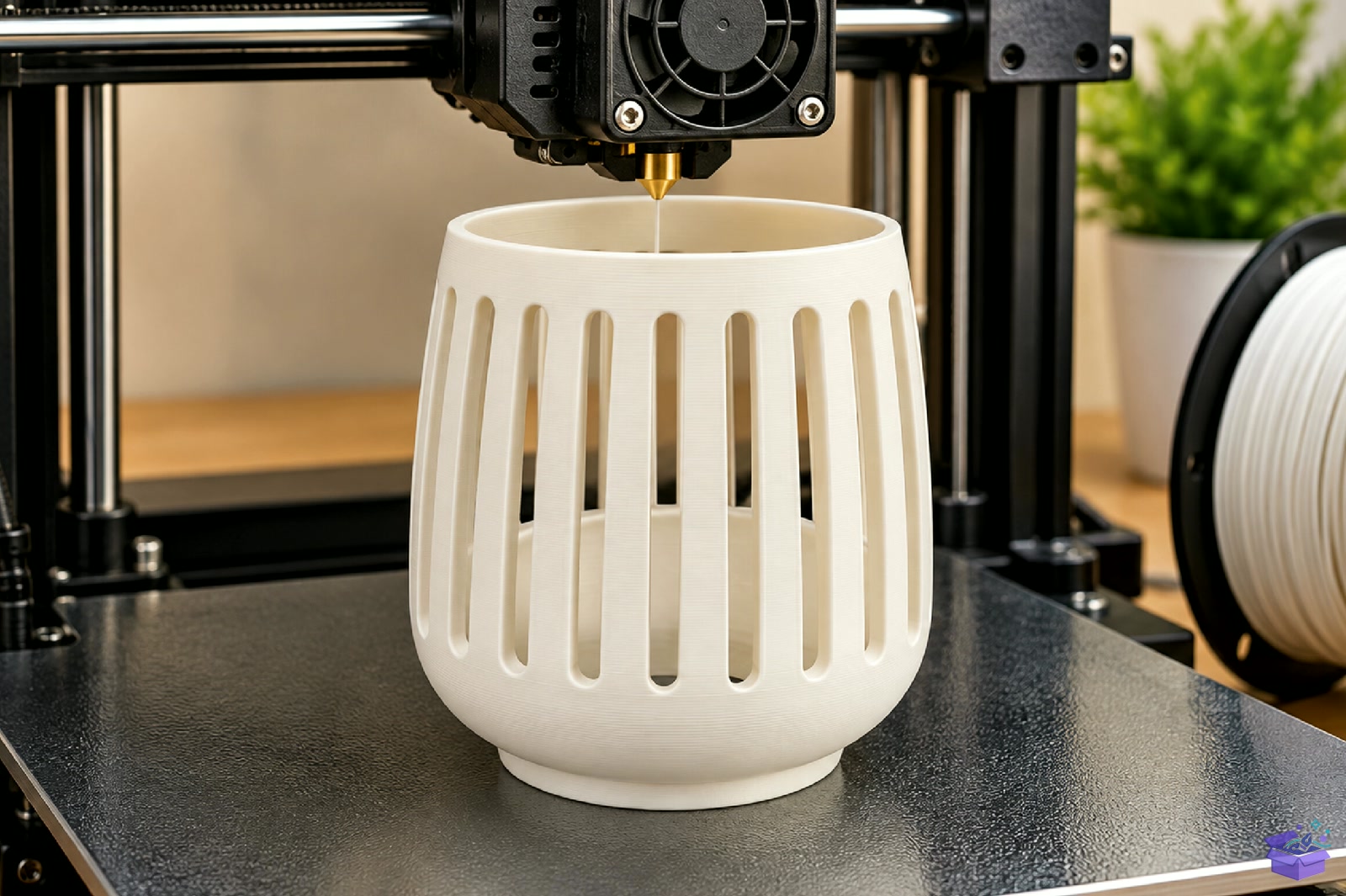 Modern Slotted Saksı Tasarımı Pot STL 3D Baskı - 3D Baskı ve Model Dosyası (STL, OBJ, 3MF) - detaylı önizleme 4