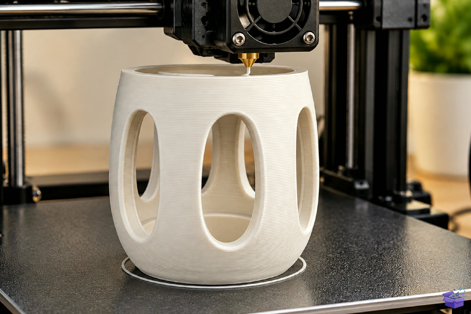 Modern Oval Fener Saksı Tasarımı STL 3D Baskı - 3D Baskı ve Model Dosyası (STL, OBJ, 3MF) - detaylı önizleme 4