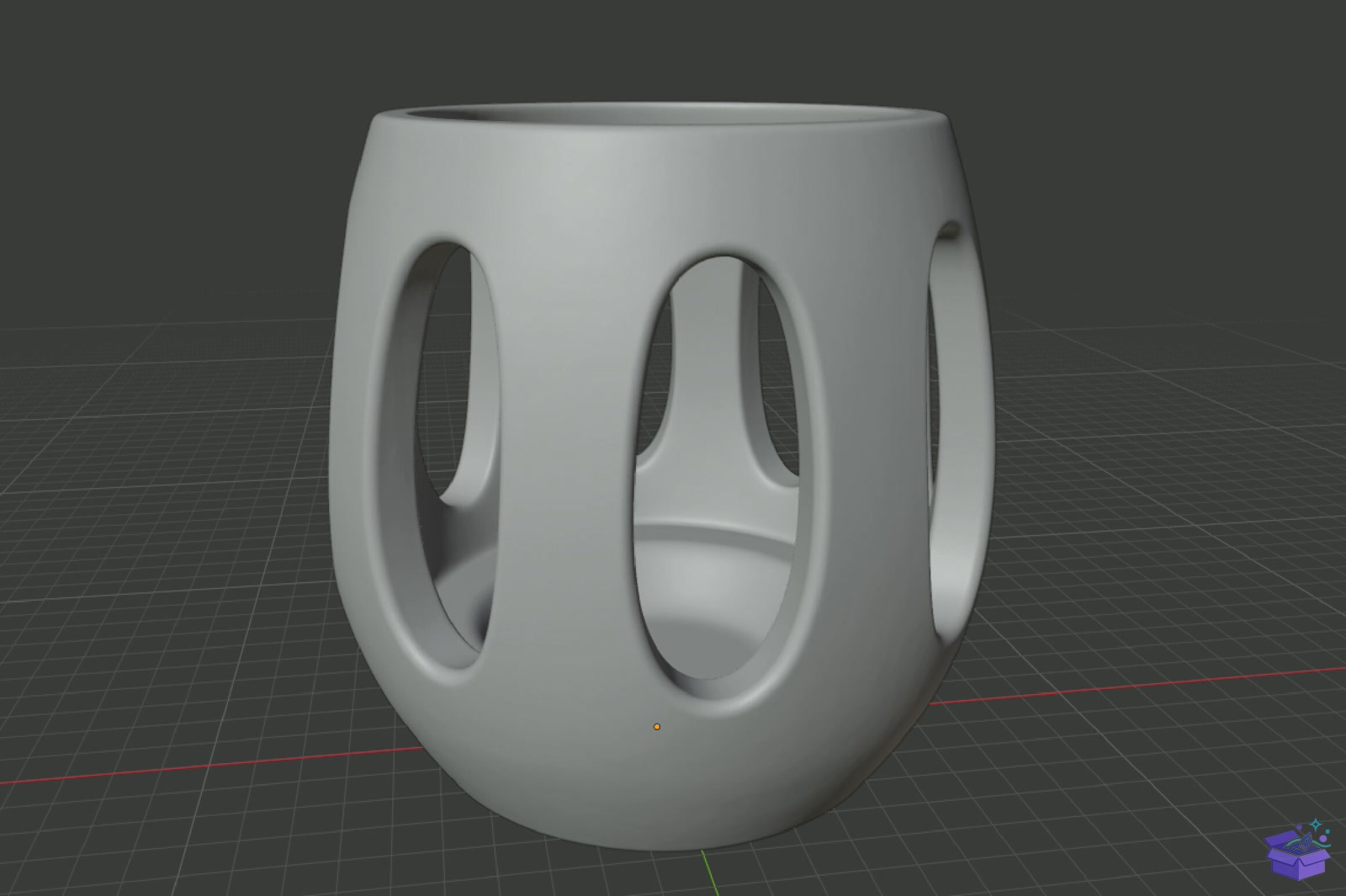 Modern Oval Fener Saksı Tasarımı STL 3D Baskı - 3D Baskı ve Model Dosyası (STL, OBJ, 3MF) - detaylı önizleme 5