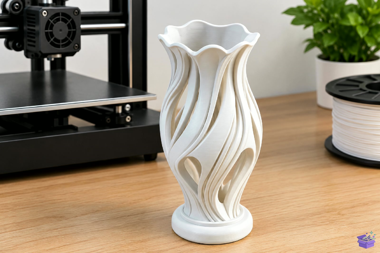 Elegant Floral Vazo Tasarımı Decor STL 3D Baskı - 3D Baskı ve Model Dosyası (STL, OBJ, 3MF) - detaylı önizleme 4