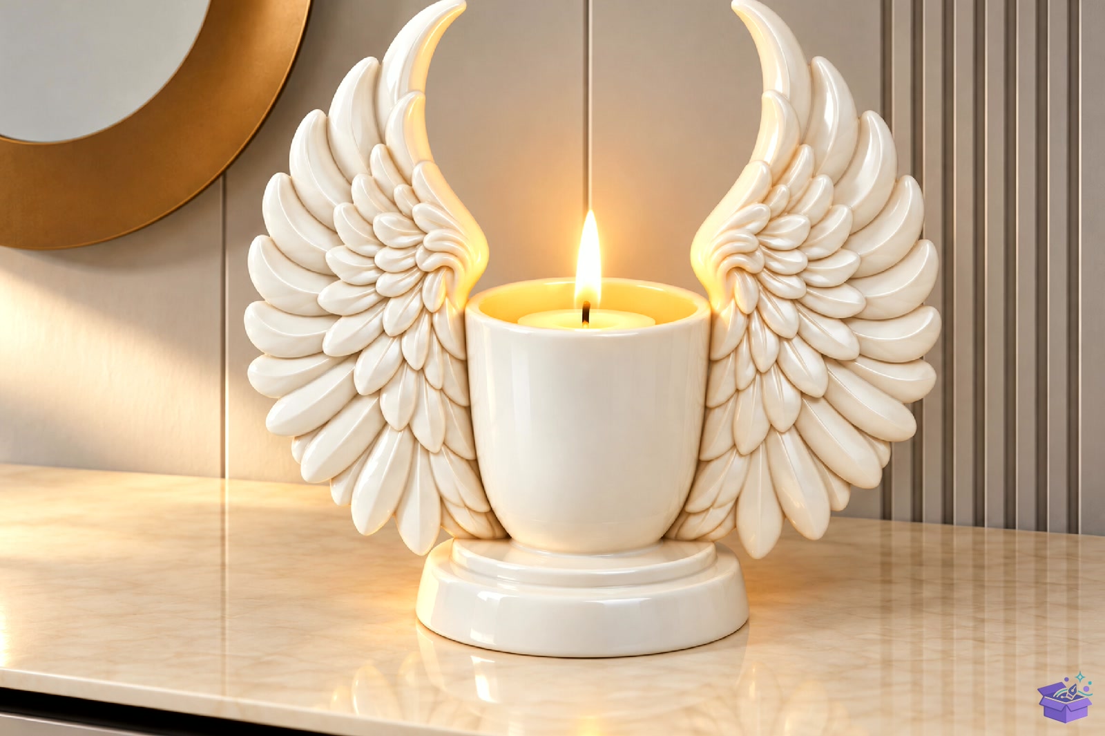 Angel Wings Mumluk STL 3D Baskı - 3D Baskı ve Model Dosyası (STL, OBJ, 3MF)