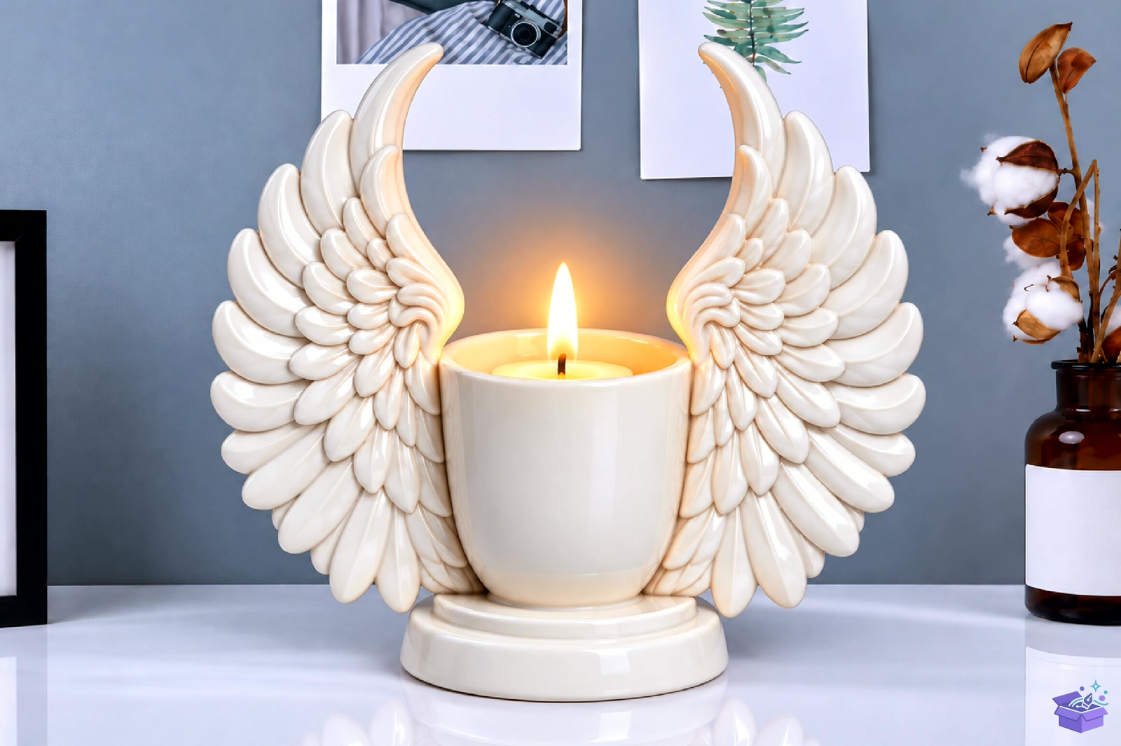 Angel Wings Mumluk STL 3D Baskı - 3D Baskı ve Model Dosyası (STL, OBJ, 3MF) - detaylı önizleme 2