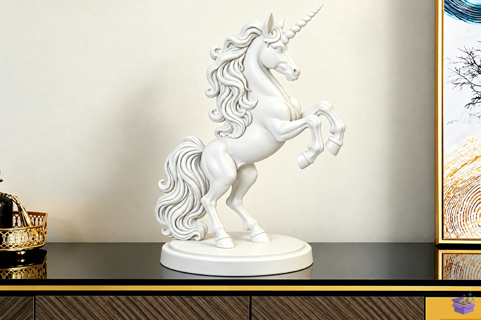 Unicorn At Heykel Biblo STL 3D Baskı - 3D Baskı ve Model Dosyası (STL, OBJ, 3MF) - detaylı önizleme 2