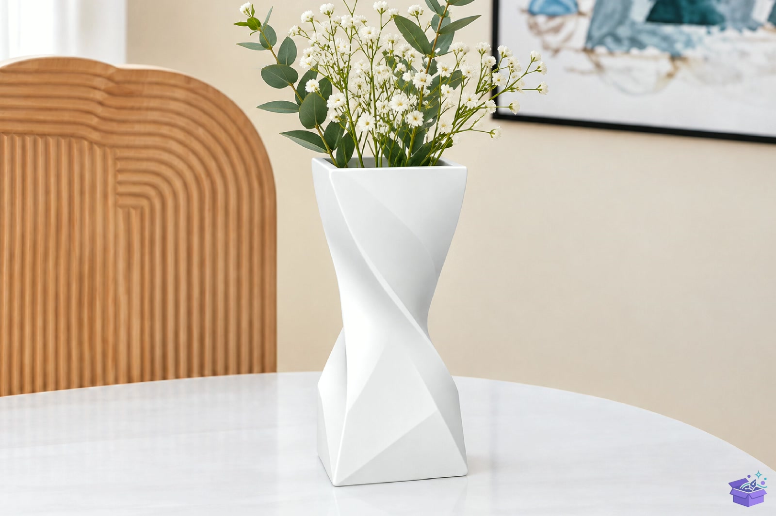 Twisted Geometric Vazo Tasarımı STL 3D Baskı - 3D Baskı ve Model Dosyası (STL, OBJ, 3MF) - detaylı önizleme 3