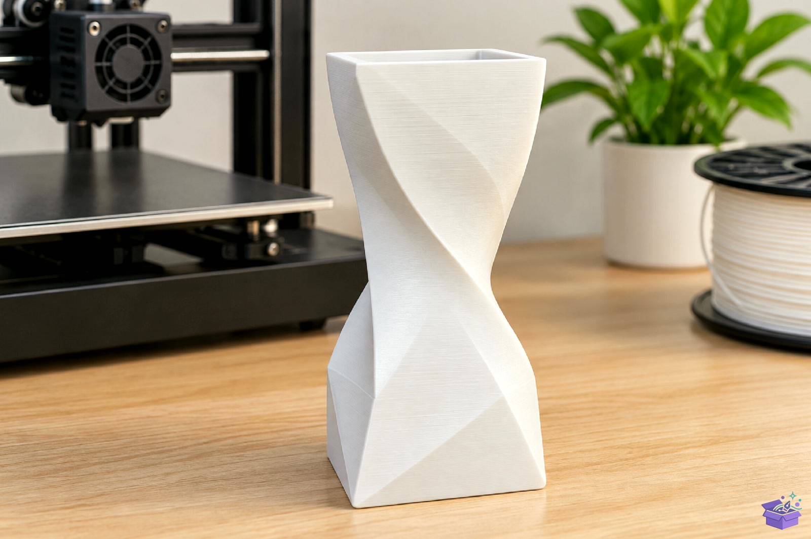 Twisted Geometric Vazo Tasarımı STL 3D Baskı - 3D Baskı ve Model Dosyası (STL, OBJ, 3MF) - detaylı önizleme 4