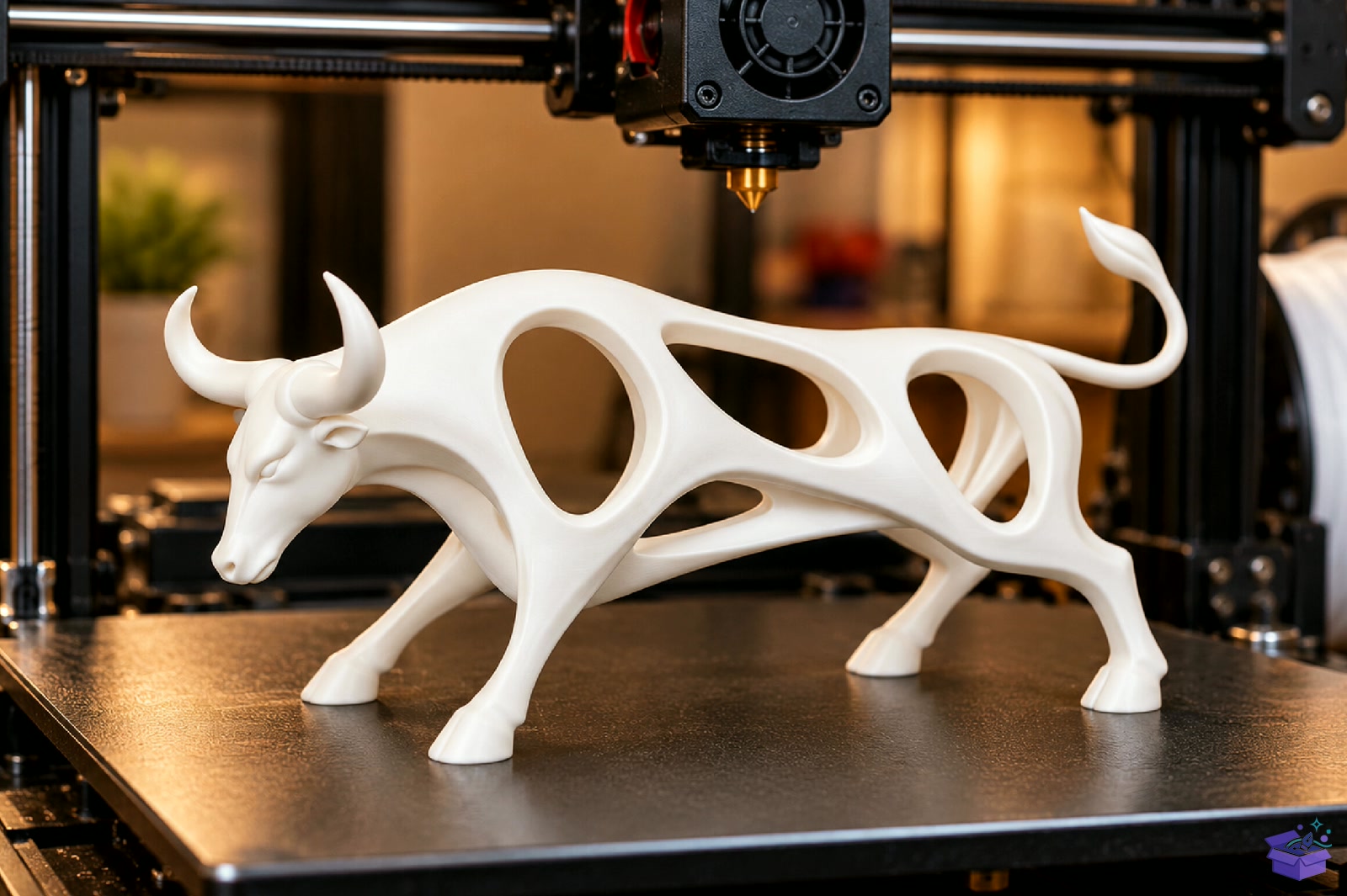 Bull Abstract Decor STL 3D Baskı - 3D Baskı ve Model Dosyası (STL, OBJ, 3MF) - detaylı önizleme 4