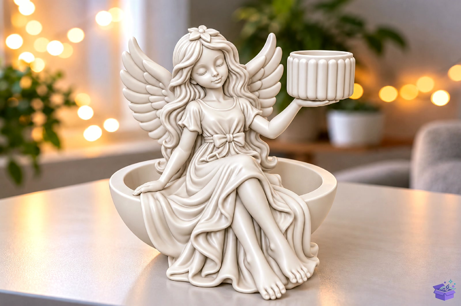 Angel Girl Saksı Tasarımı STL 3D Baskı - 3D Baskı ve Model Dosyası (STL, OBJ, 3MF)