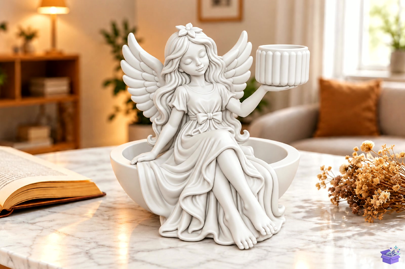 Angel Girl Saksı Tasarımı STL 3D Baskı - 3D Baskı ve Model Dosyası (STL, OBJ, 3MF) - detaylı önizleme 3