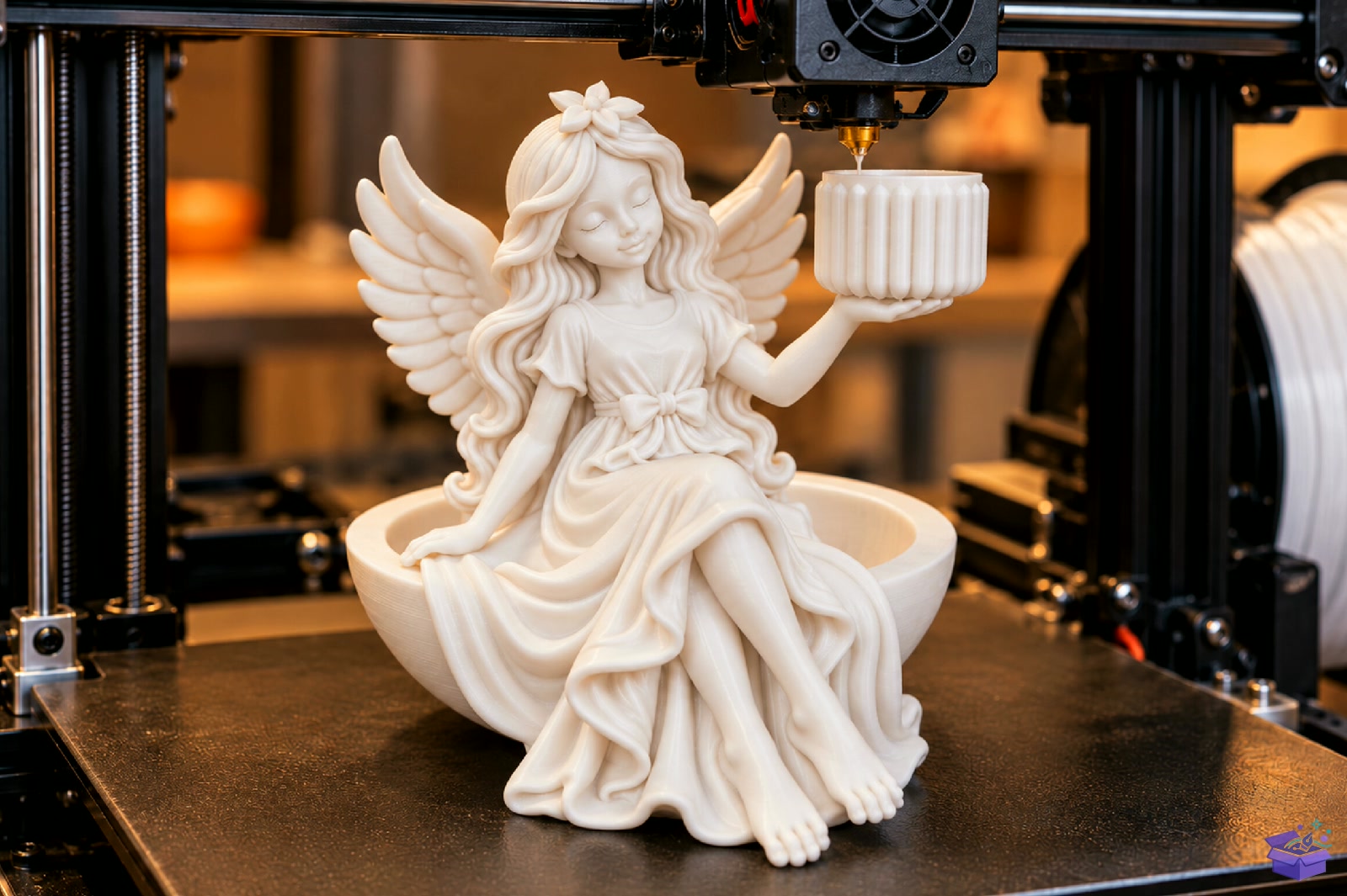 Angel Girl Saksı Tasarımı STL 3D Baskı - 3D Baskı ve Model Dosyası (STL, OBJ, 3MF) - detaylı önizleme 4