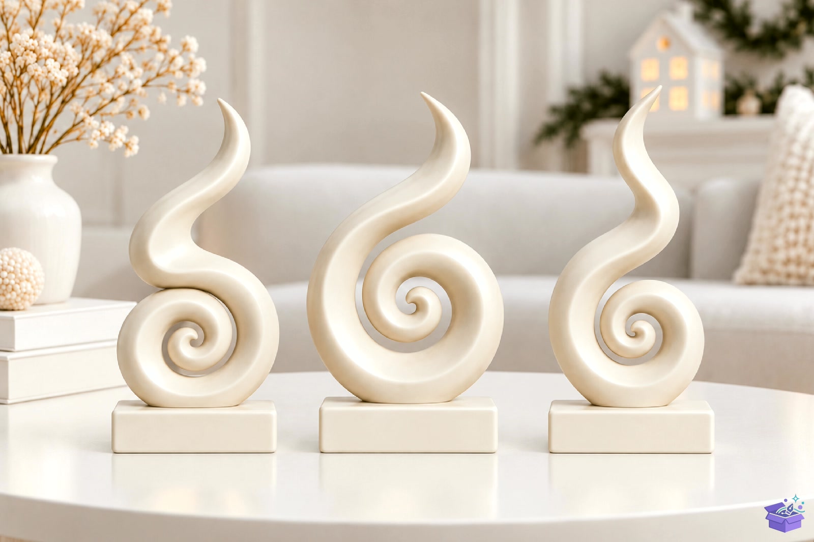 Swirl Abstract Decor STL 3D Baskı - 3D Baskı ve Model Dosyası (STL, OBJ, 3MF) - detaylı önizleme 2