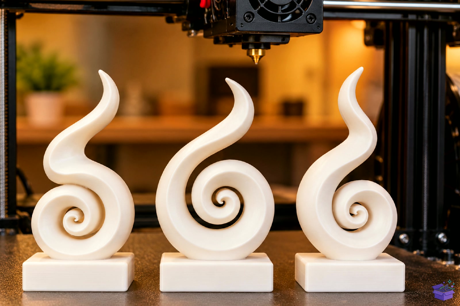 Swirl Abstract Decor STL 3D Baskı - 3D Baskı ve Model Dosyası (STL, OBJ, 3MF) - detaylı önizleme 4