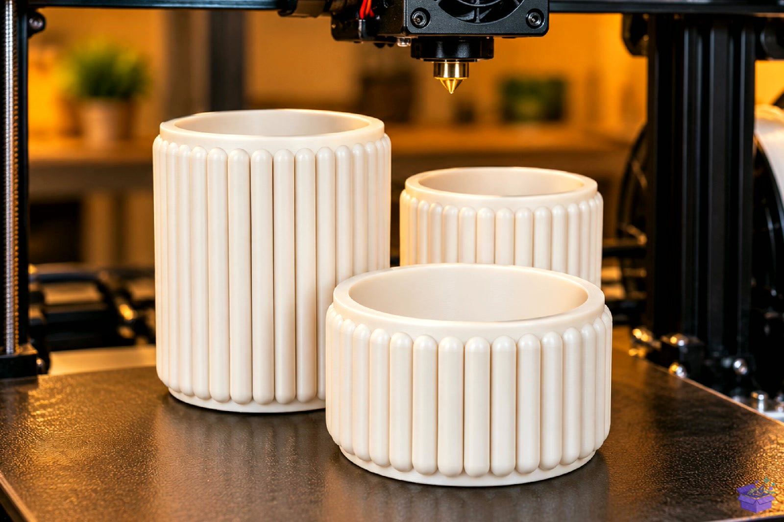 Ribbed Saksı Tasarımı Pot STL 3D Baskı - 3D Baskı ve Model Dosyası (STL, OBJ, 3MF) - detaylı önizleme 4