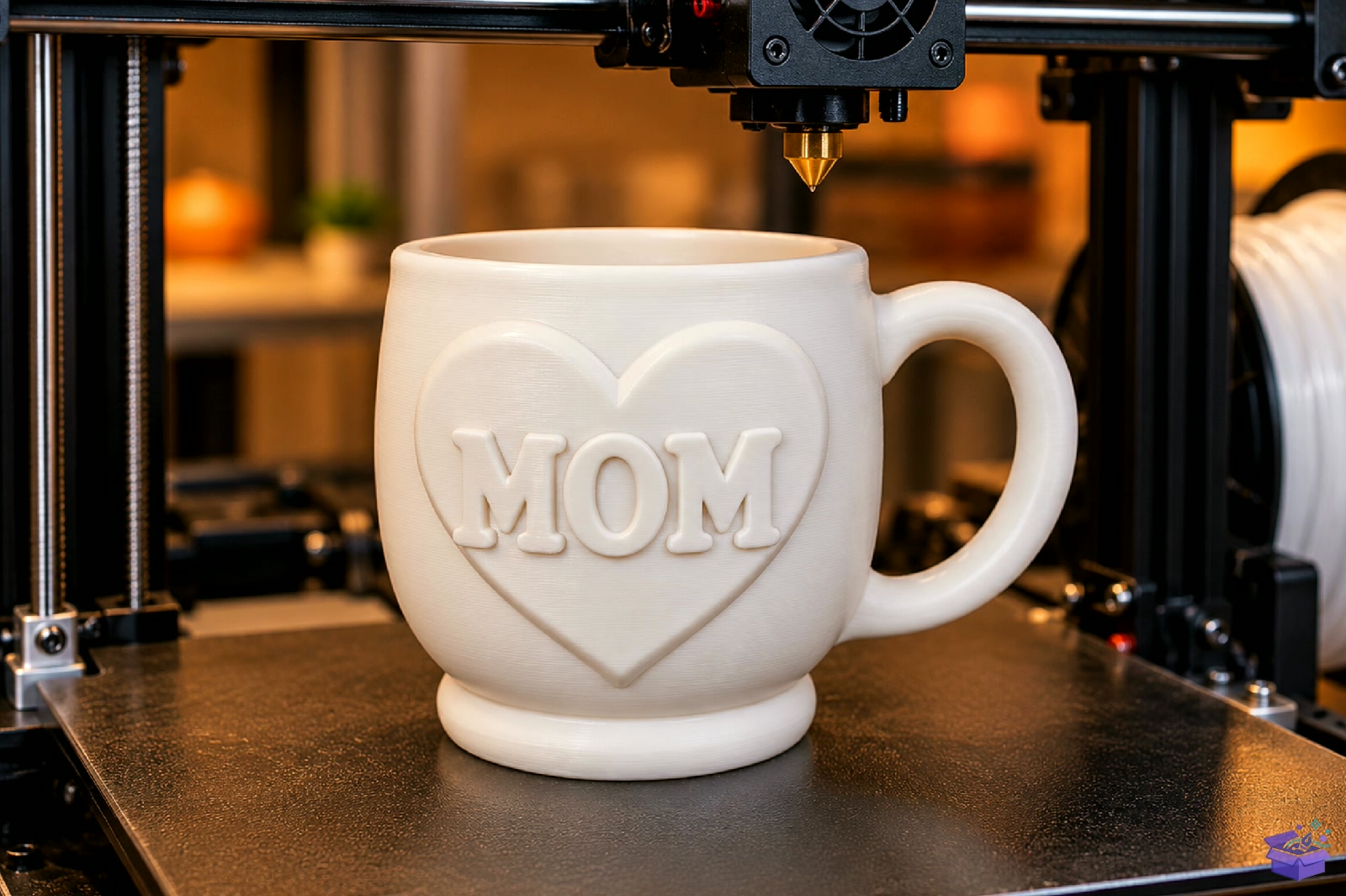 Mom Kalp Temalı Mug STL 3D Baskı - 3D Baskı ve Model Dosyası (STL, OBJ, 3MF) - detaylı önizleme 4