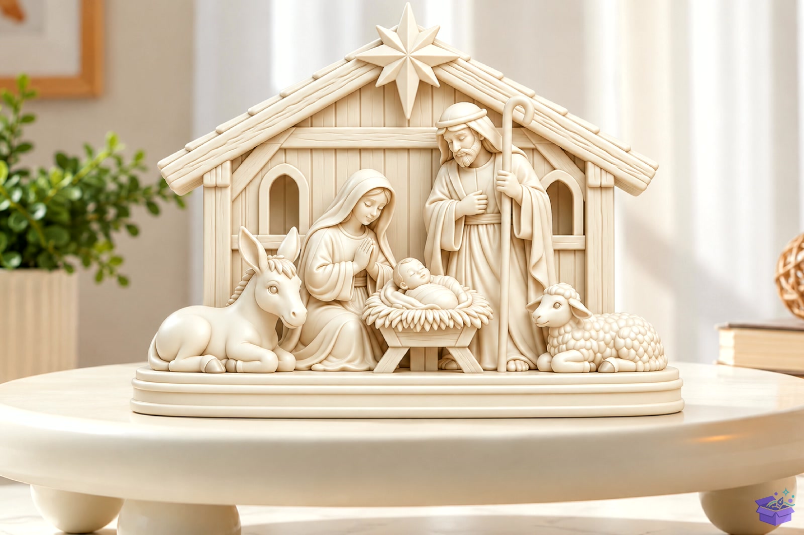 Nativity Scene Decor STL 3D Baskı - 3D Baskı ve Model Dosyası (STL, OBJ, 3MF) - detaylı önizleme 3