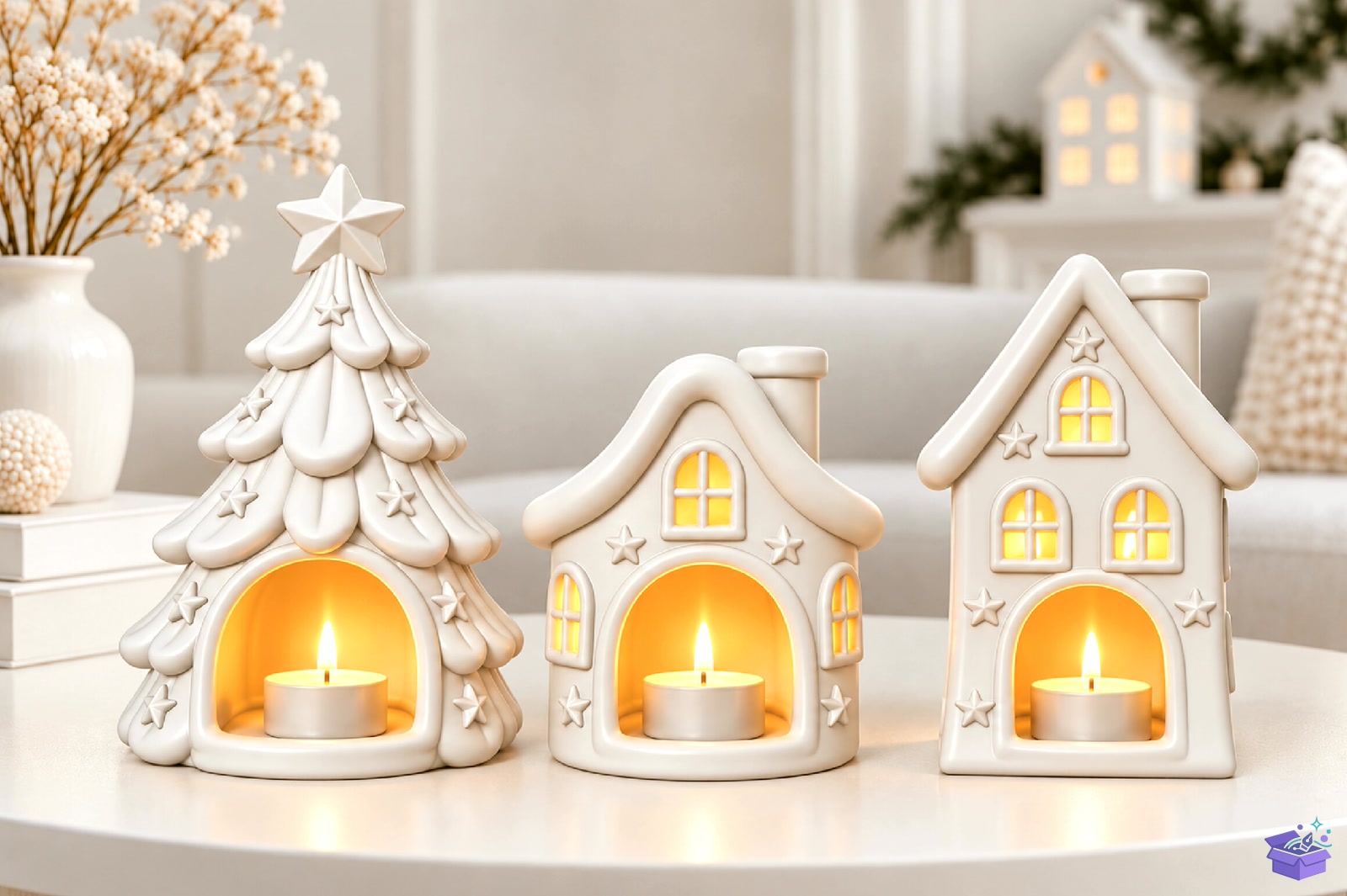 Yılbaşı Village Decor STL 3D Baskı - 3D Baskı ve Model Dosyası (STL, OBJ, 3MF)
