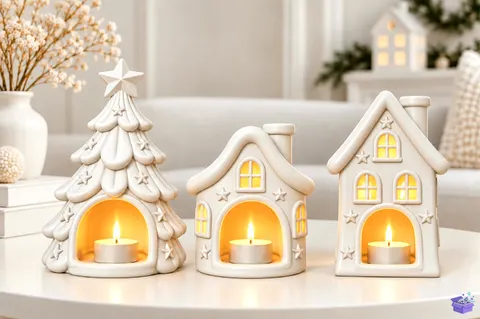 Yılbaşı Village Decor STL 3D Baskı - 3D Baskı ve Model Dosyası (STL, OBJ, 3MF) - 3D Baskı İndir (STL, OBJ, 3MF)