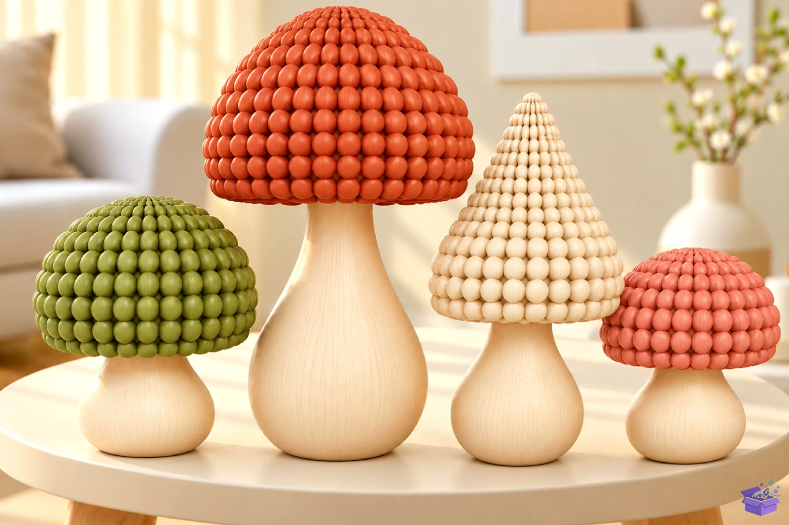 Mushroom Home Decor STL 3D Baskı - 3D Baskı ve Model Dosyası (STL, OBJ, 3MF)