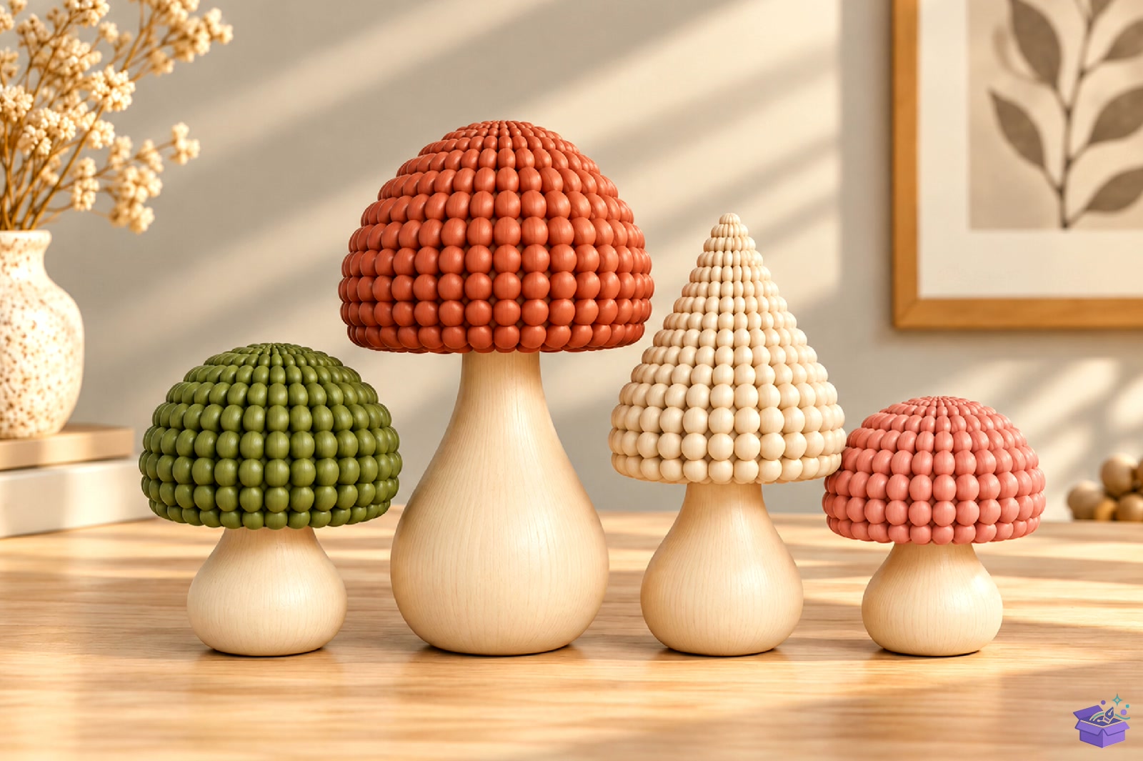 Mushroom Home Decor STL 3D Baskı - 3D Baskı ve Model Dosyası (STL, OBJ, 3MF) - detaylı önizleme 2