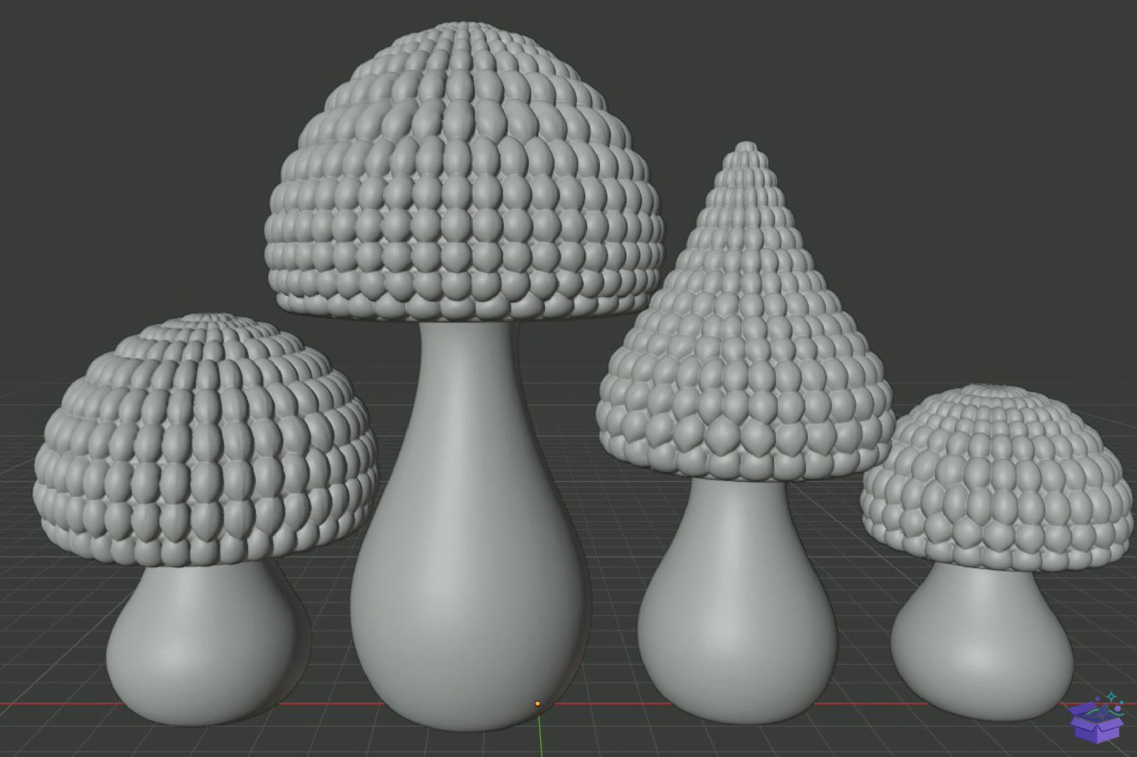 Mushroom Home Decor STL 3D Baskı - 3D Baskı ve Model Dosyası (STL, OBJ, 3MF) - detaylı önizleme 6