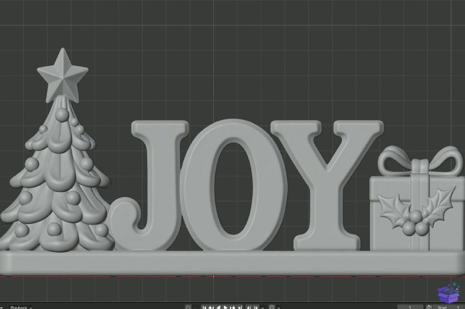 Yılbaşı Joy Decor STL 3D Baskı - 3D Baskı ve Model Dosyası (STL, OBJ, 3MF) - detaylı önizleme 6