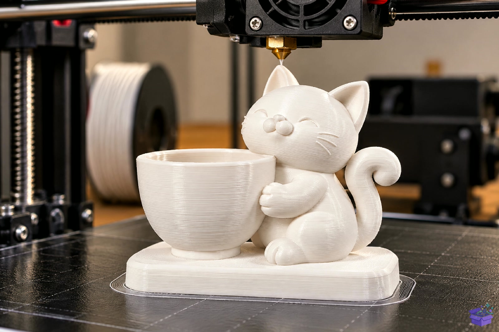 Cute Kedi Saksı Tasarımı 3D Baskı STL File - 3D Baskı ve Model Dosyası (STL, OBJ, 3MF) - detaylı önizleme 4