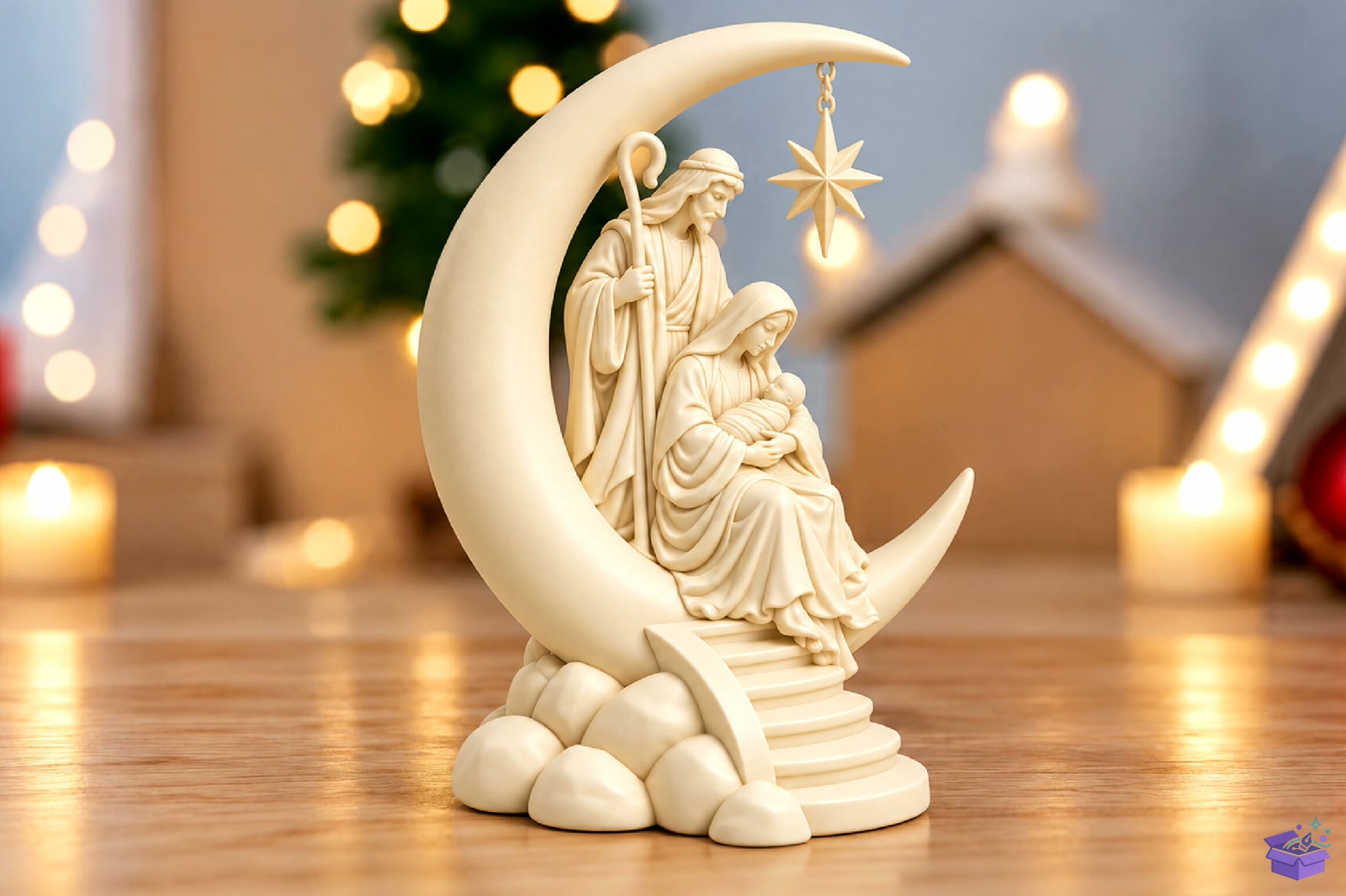 Yılbaşı Holy Family 3D Baskı STL - 3D Baskı ve Model Dosyası (STL, OBJ, 3MF)