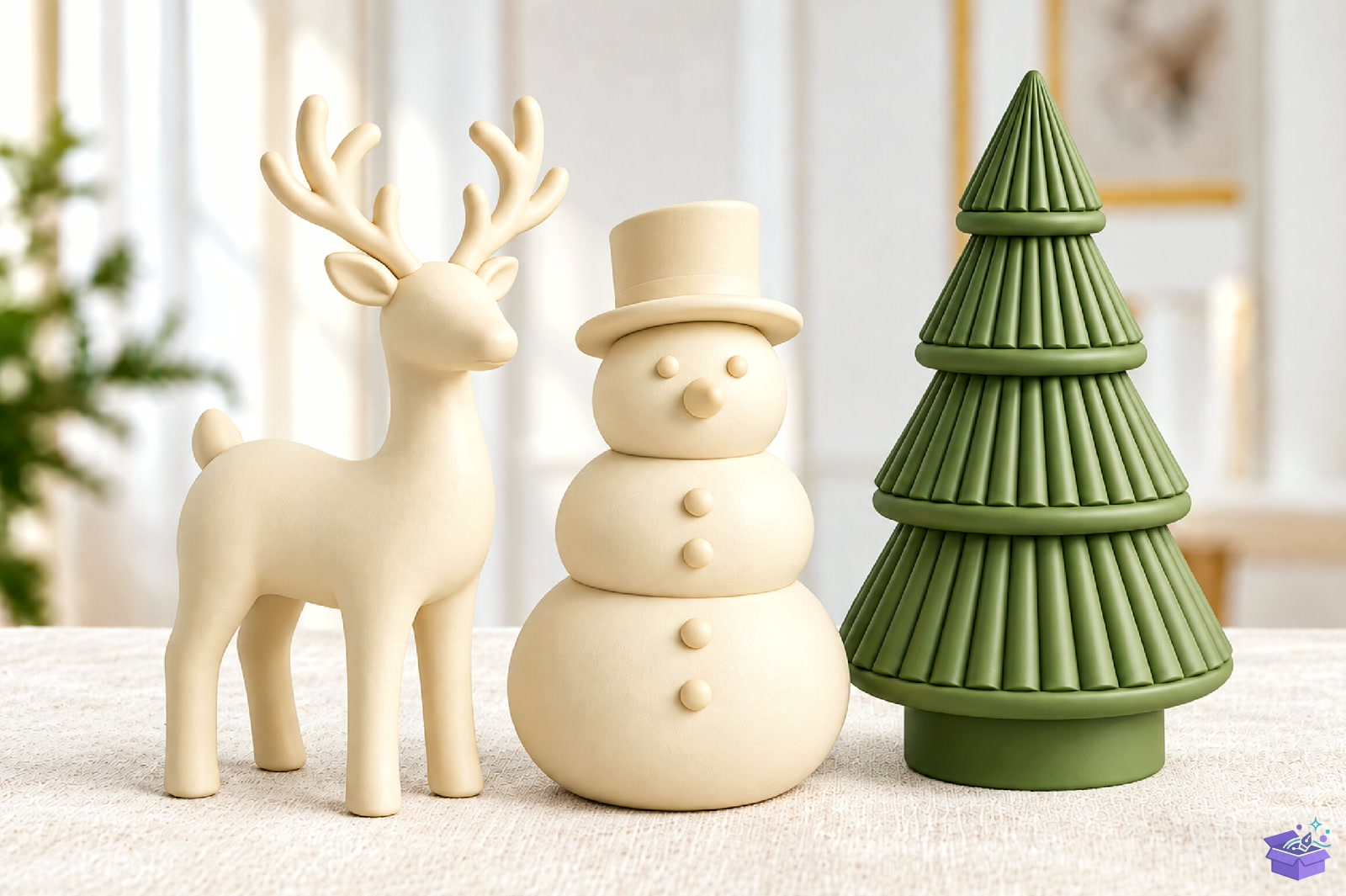 Yılbaşı Ren Geyiği Snowman Ağaç STL - 3D Baskı ve Model Dosyası (STL, OBJ, 3MF) - detaylı önizleme 4