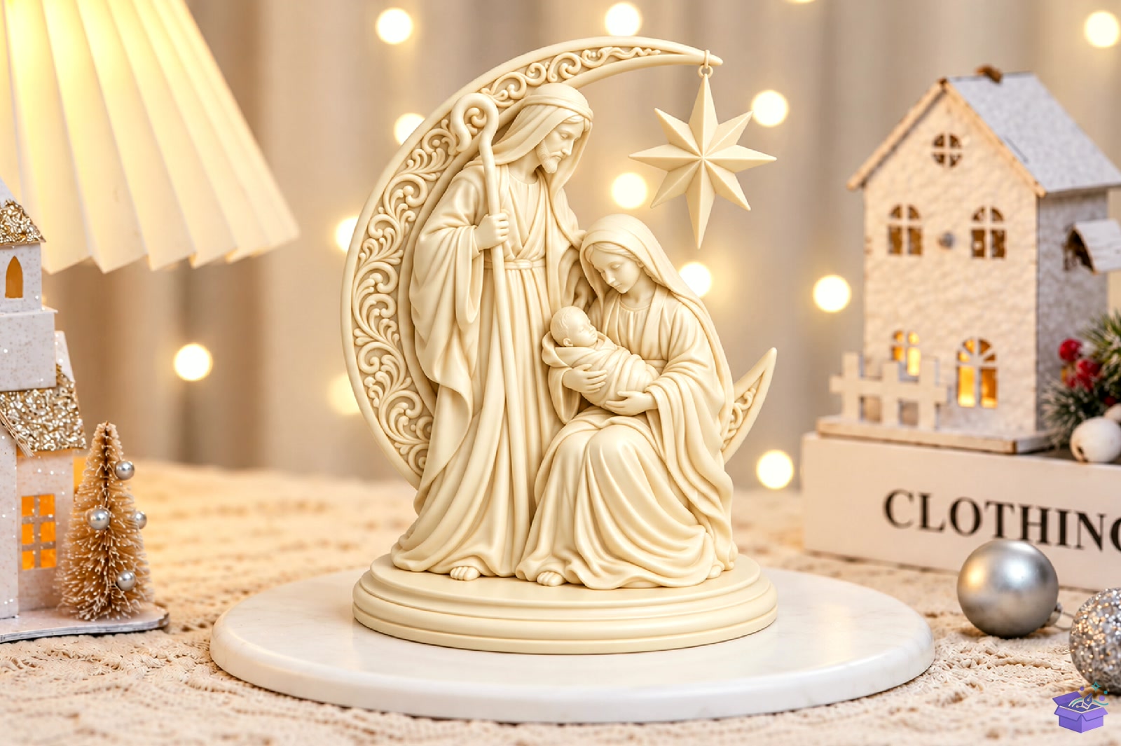 Crystal Nativity Scene 3D Baskı STL - 3D Baskı ve Model Dosyası (STL, OBJ, 3MF) - detaylı önizleme 4