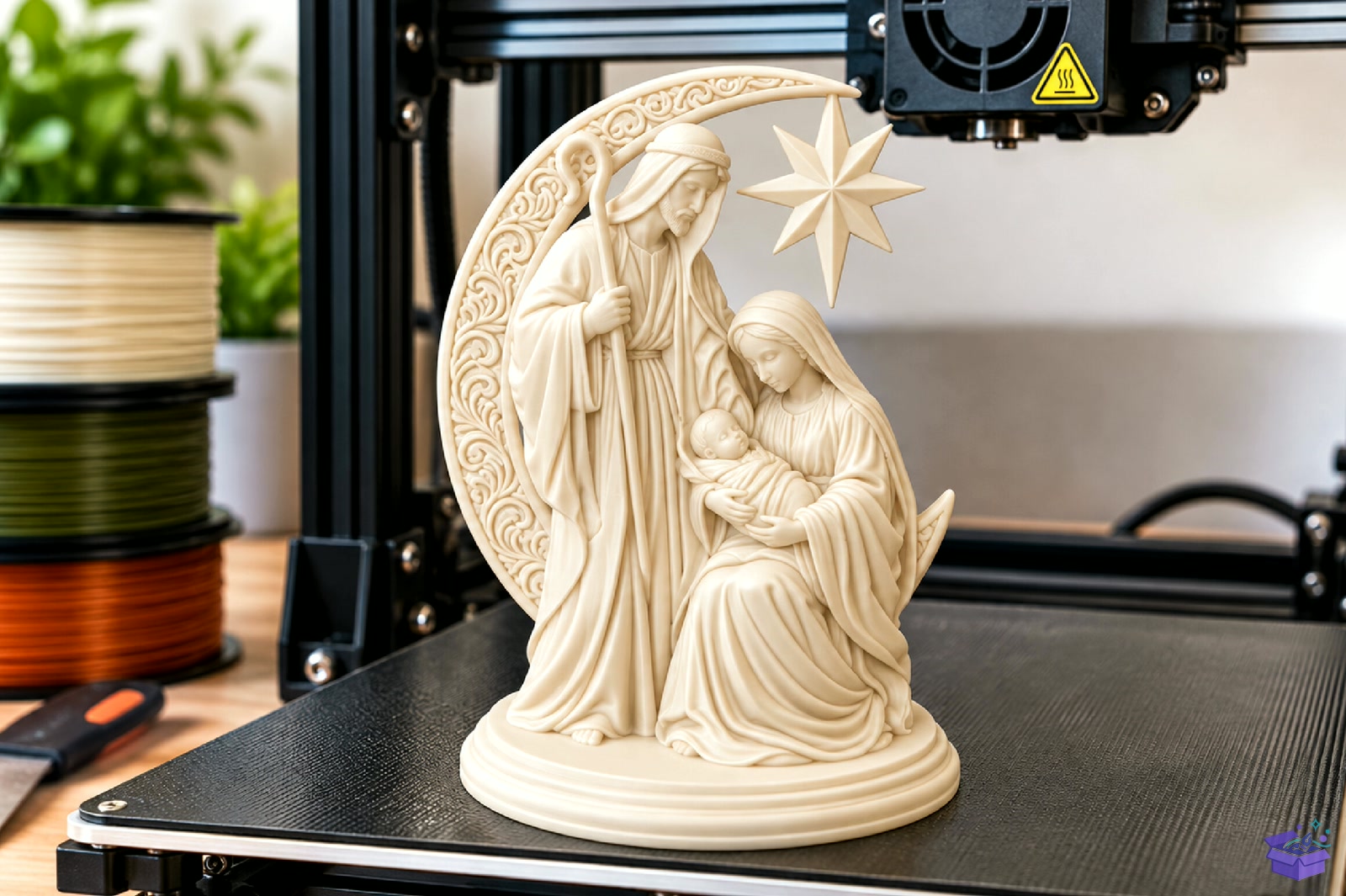 Crystal Nativity Scene 3D Baskı STL - 3D Baskı ve Model Dosyası (STL, OBJ, 3MF) - detaylı önizleme 5