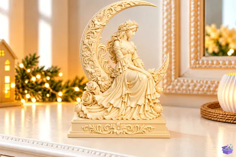 Moon Fairy Angel 3D Baskı STL - 3D Baskı ve Model Dosyası (STL, OBJ, 3MF) - 3D Baskı  İndir (STL, OBJ, 3MF)