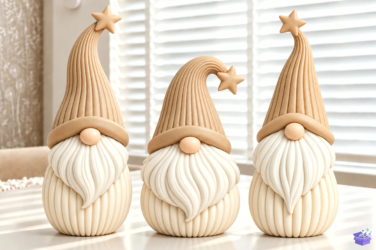 Yılbaşı Gnome Trio 3D Baskı STL - 3D Baskı ve Model Dosyası (STL, OBJ, 3MF)