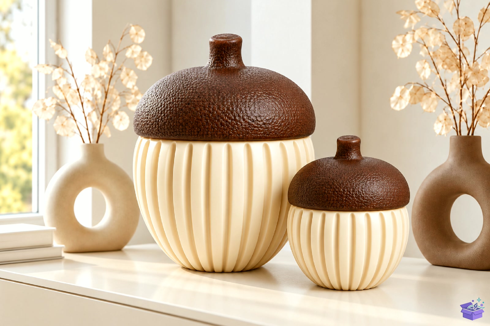 Acorn Container 3D Baskı STL - 3D Baskı ve Model Dosyası (STL, OBJ, 3MF) - detaylı önizleme 2
