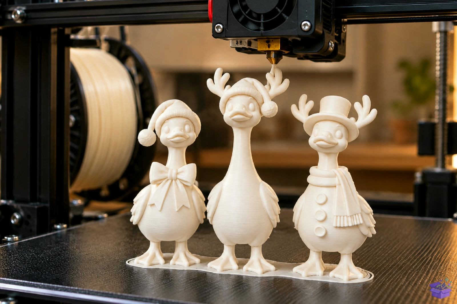 Yılbaşı Duck Trio 3D Baskı STL File - 3D Baskı ve Model Dosyası (STL, OBJ, 3MF) - detaylı önizleme 5