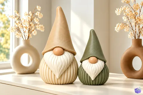 Yılbaşı Gnome Decoration STL 3D Baskı - 3D Baskı ve Model Dosyası (STL, OBJ, 3MF) - 3D Baskı  İndir (STL, OBJ, 3MF)
