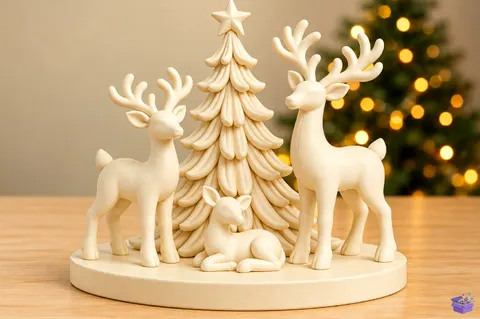 Yılbaşı Ren Geyiği Decor STL 3D Baskı - 3D Baskı ve Model Dosyası (STL, OBJ, 3MF) - 3D Baskı  İndir (STL, OBJ, 3MF)