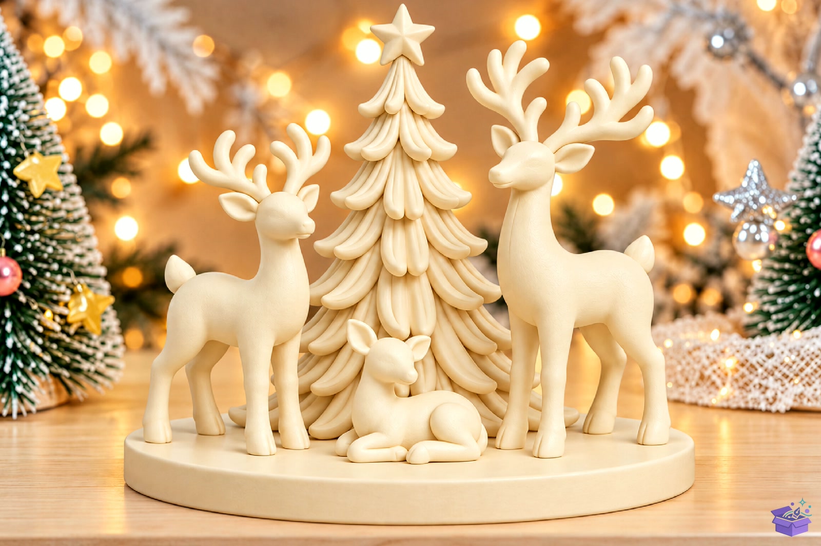 Yılbaşı Ren Geyiği Decor STL 3D Baskı - 3D Baskı ve Model Dosyası (STL, OBJ, 3MF) - detaylı önizleme 4