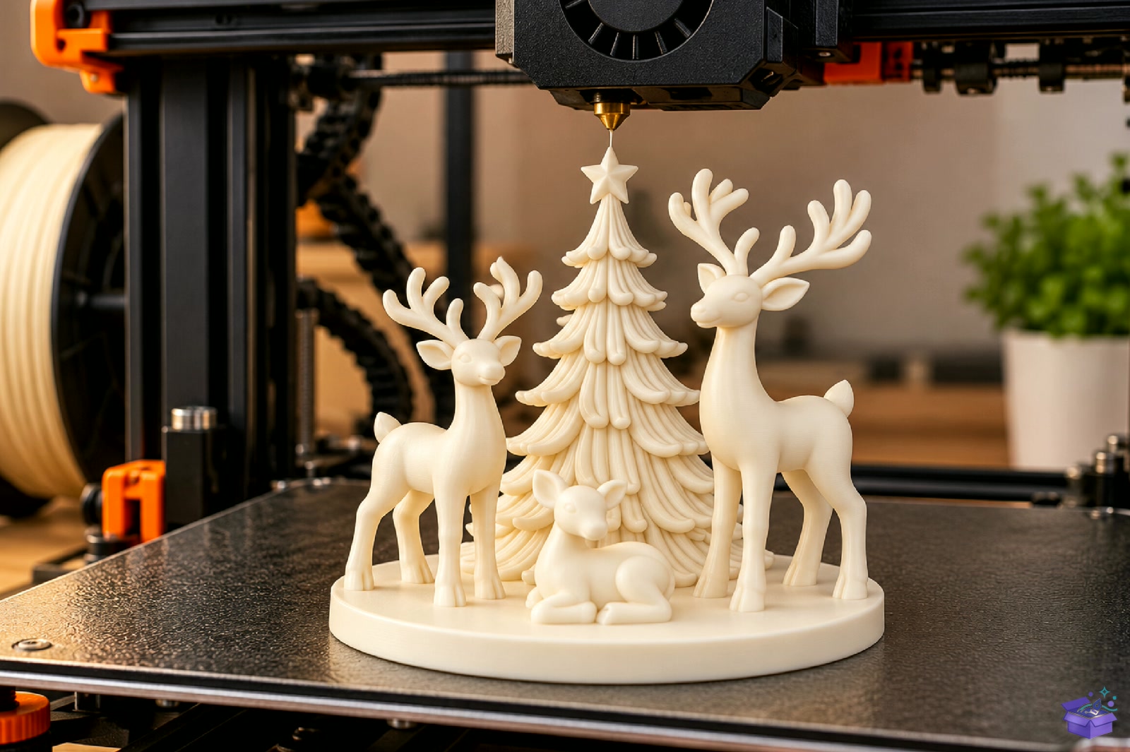 Yılbaşı Ren Geyiği Decor STL 3D Baskı - 3D Baskı ve Model Dosyası (STL, OBJ, 3MF) - detaylı önizleme 5