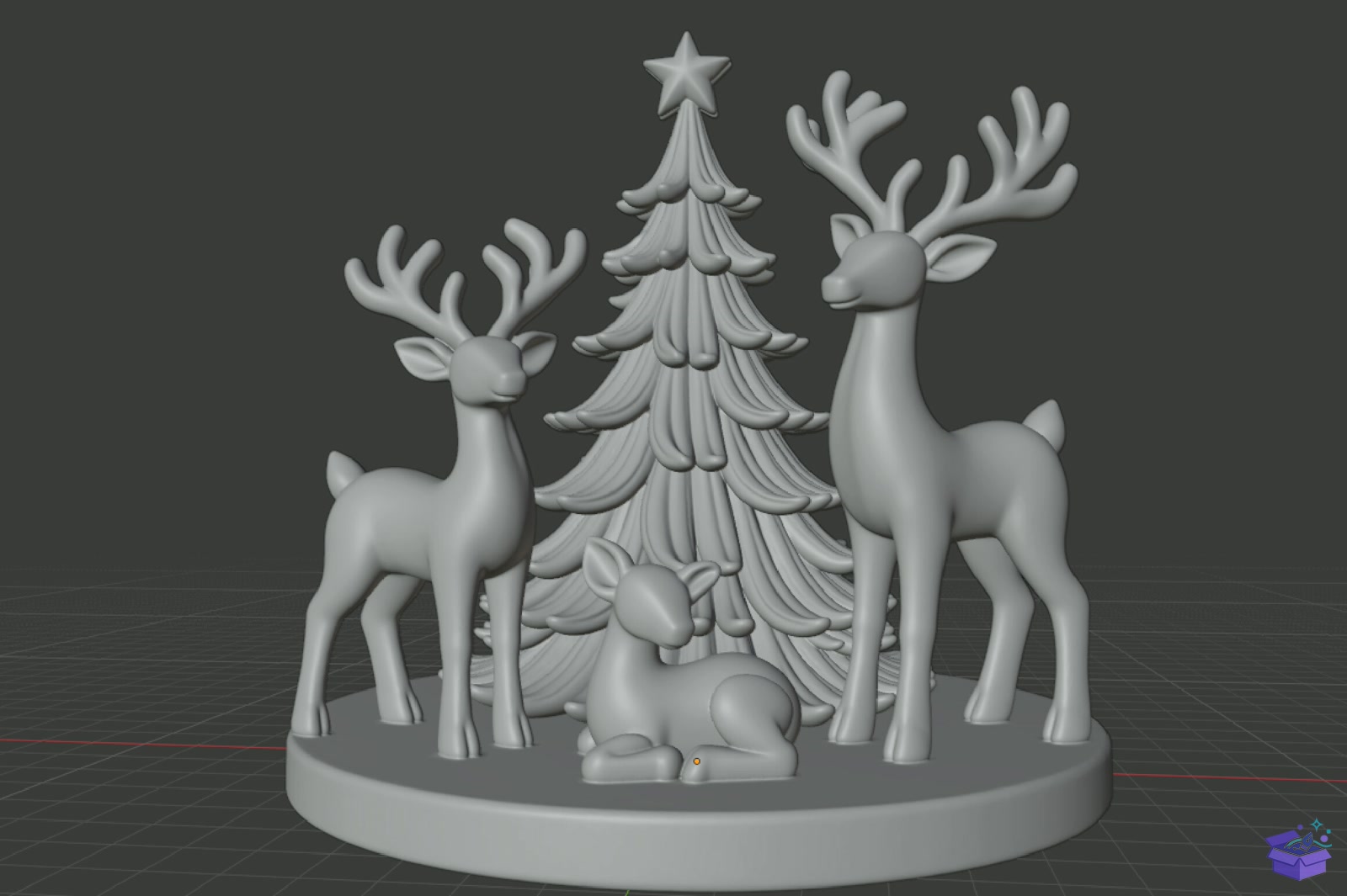 Yılbaşı Ren Geyiği Decor STL 3D Baskı - 3D Baskı ve Model Dosyası (STL, OBJ, 3MF) - detaylı önizleme 6