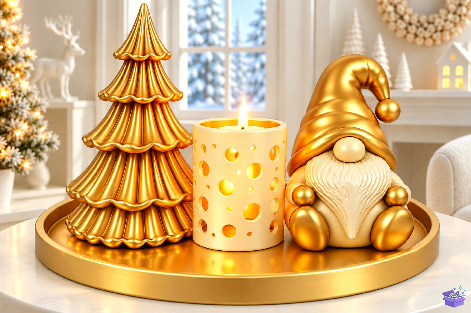 Yılbaşı Table Decor STL 3D Baskı - 3D Baskı ve Model Dosyası (STL, OBJ, 3MF)