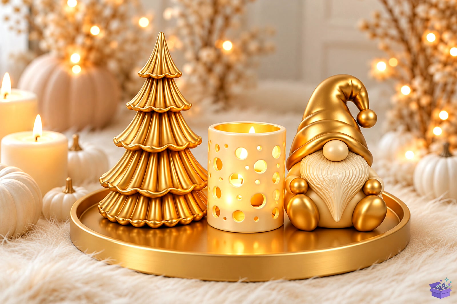 Yılbaşı Table Decor STL 3D Baskı - 3D Baskı ve Model Dosyası (STL, OBJ, 3MF) - detaylı önizleme 4
