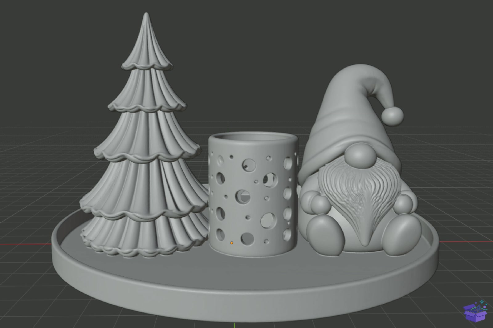 Yılbaşı Table Decor STL 3D Baskı - 3D Baskı ve Model Dosyası (STL, OBJ, 3MF) - detaylı önizleme 6