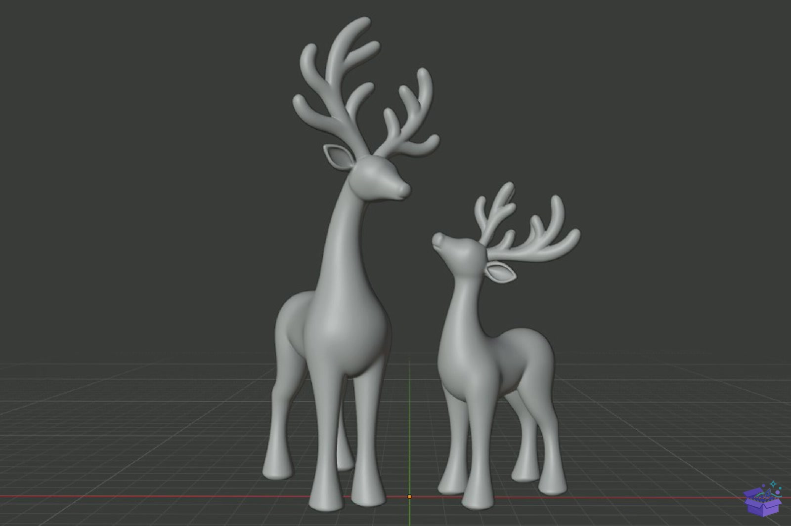 Yılbaşı Ren Geyiği 3D Baskı STL File - 3D Baskı ve Model Dosyası (STL, OBJ, 3MF) - detaylı önizleme 6