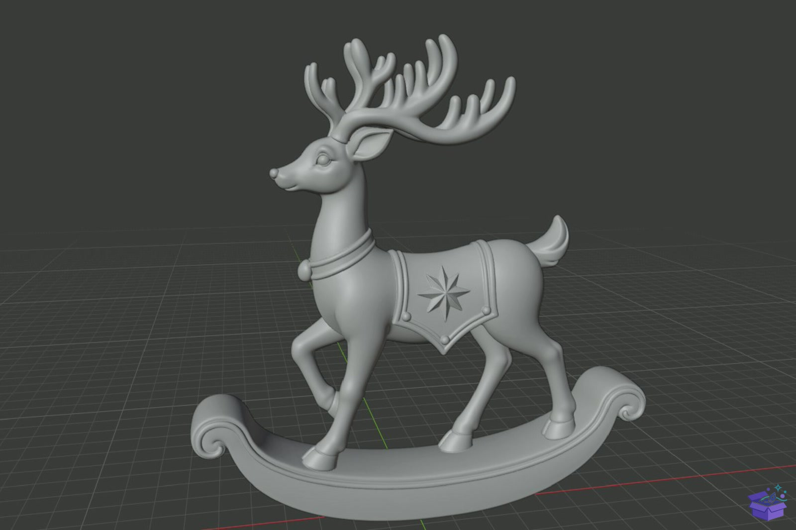 Yılbaşı Ren Geyiği 3D Baskı STL File - 3D Baskı ve Model Dosyası (STL, OBJ, 3MF) - detaylı önizleme 6