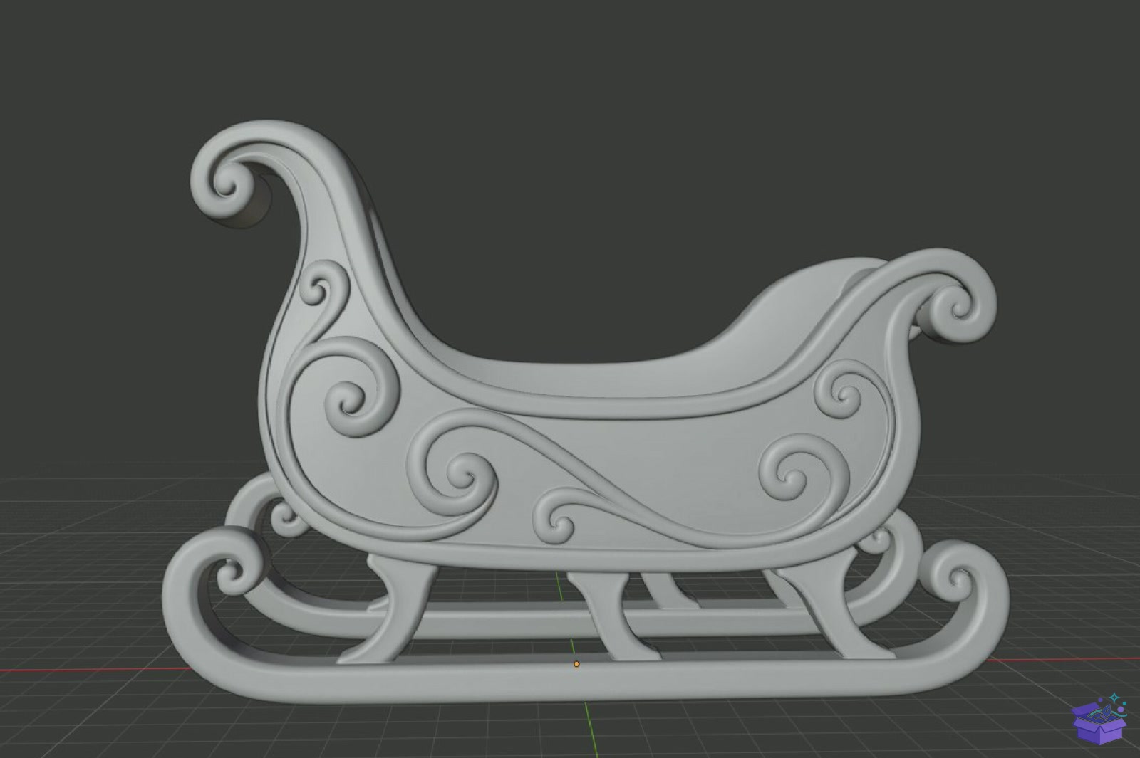 Yılbaşı Sleigh 3D Baskı STL File - 3D Baskı ve Model Dosyası (STL, OBJ, 3MF) - detaylı önizleme 6