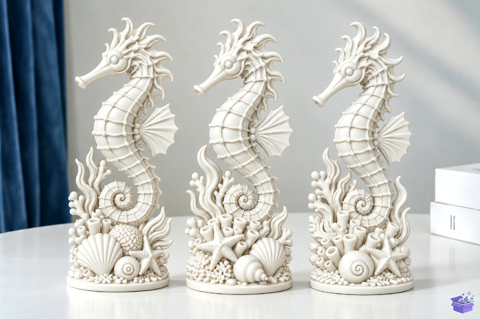 Seahorse Coral Decor 3D Baskı STL File - 3D Baskı ve Model Dosyası (STL, OBJ, 3MF) - detaylı önizleme 2