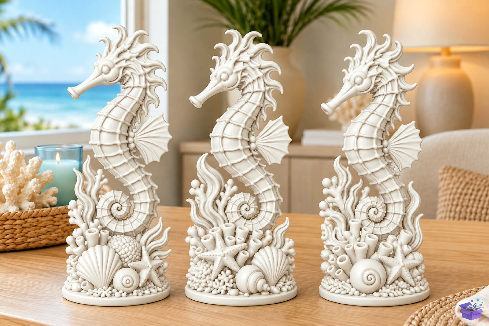 Seahorse Coral Decor 3D Baskı STL File - 3D Baskı ve Model Dosyası (STL, OBJ, 3MF) - detaylı önizleme 3