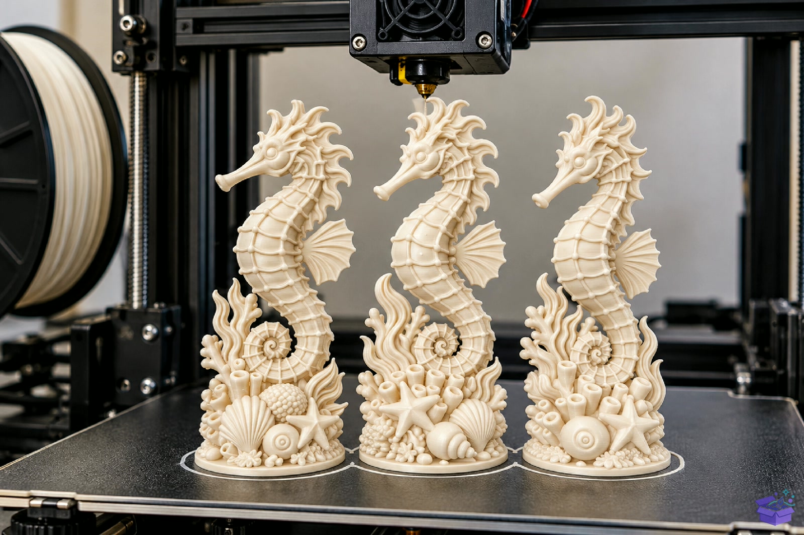 Seahorse Coral Decor 3D Baskı STL File - 3D Baskı ve Model Dosyası (STL, OBJ, 3MF) - detaylı önizleme 5