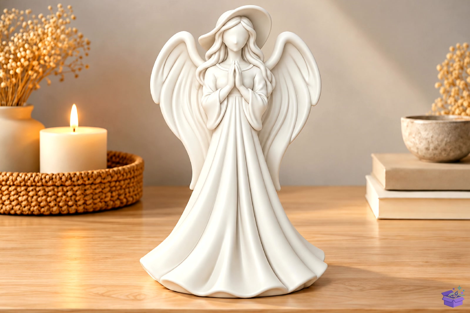 Yılbaşı Angel Figurine 3D Baskı STL - 3D Baskı ve Model Dosyası (STL, OBJ, 3MF) - detaylı önizleme 6
