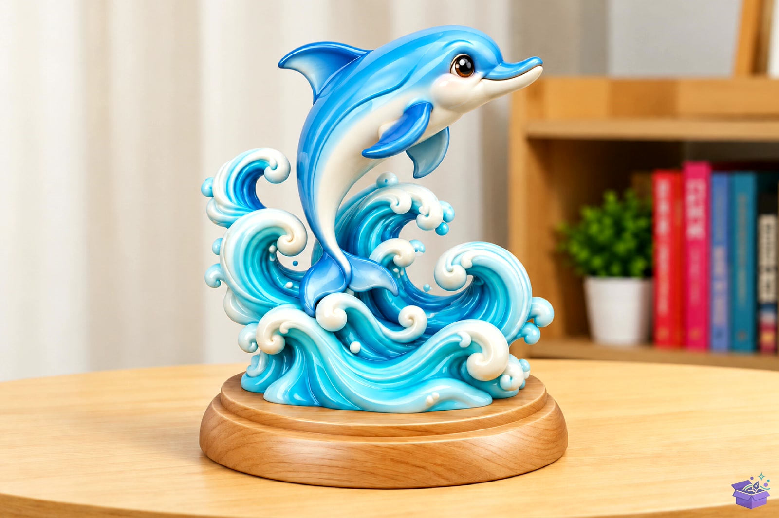 Dolphin Ocean Waves STL 3D Baskı - 3D Baskı ve Model Dosyası (STL, OBJ, 3MF) - detaylı önizleme 3