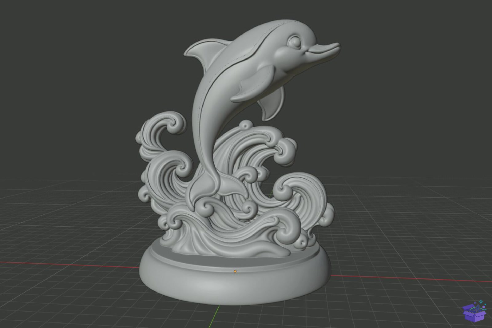 Dolphin Ocean Waves STL 3D Baskı - 3D Baskı ve Model Dosyası (STL, OBJ, 3MF) - detaylı önizleme 6